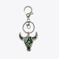 Bull Shape Rhinestone Western Key Chain