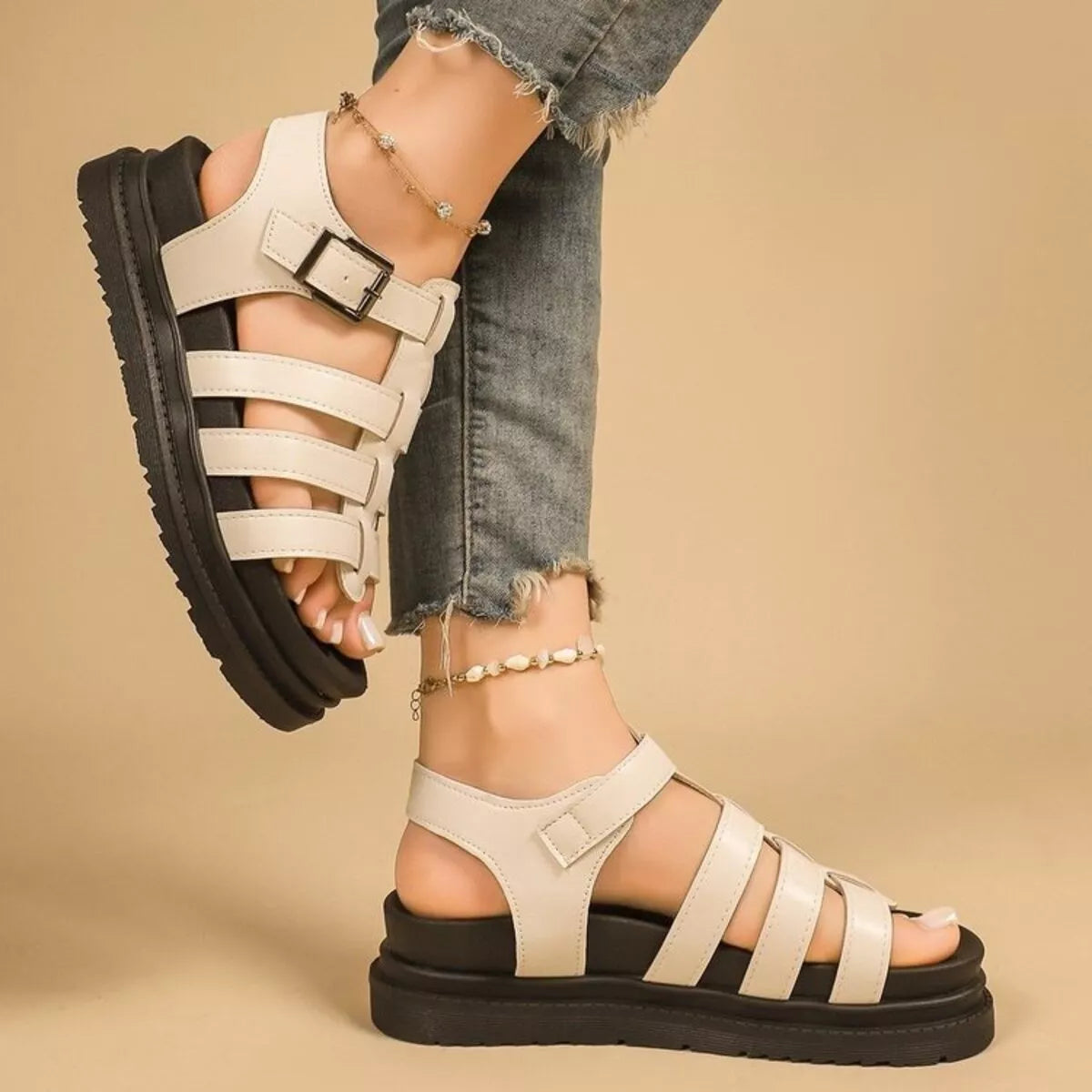 Open Toe Platform Sandals