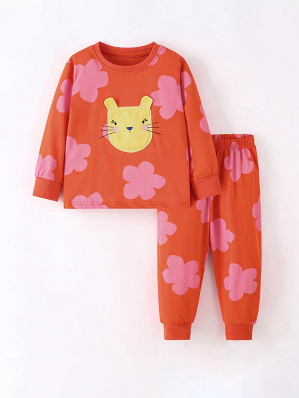Children's Animal Long-Sleeve Top and Pants Set