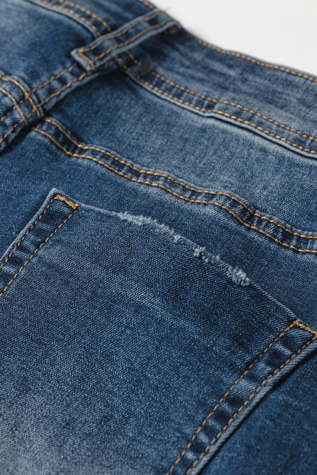 Ashleigh Blue Acid Washed Straight Leg Full Length Casual Jeans
