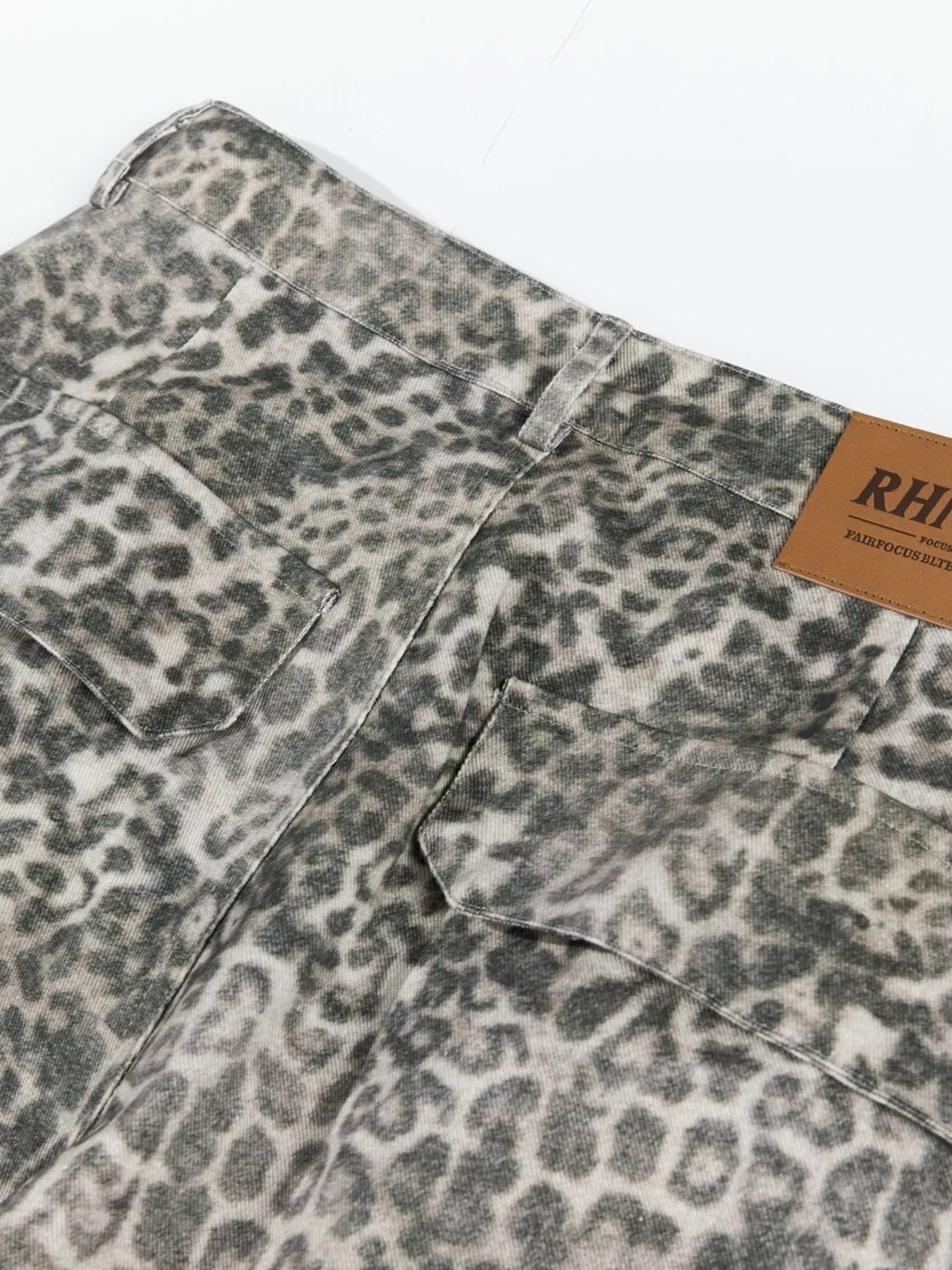 Men's Leopard Print Cargo Pants