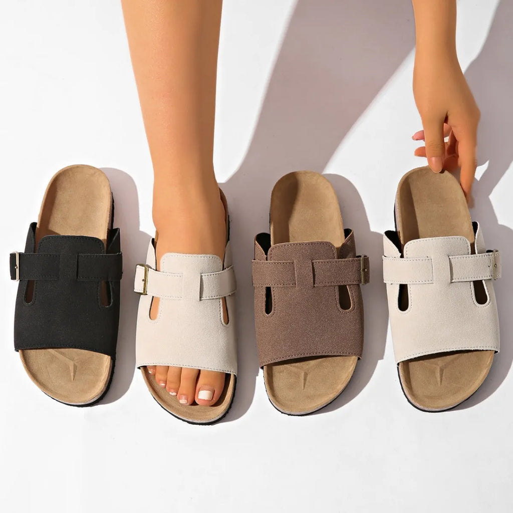 Open Toe Buckle Sandals