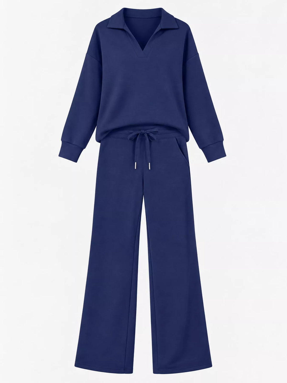 Dropped Shoulder Top and Pants Set