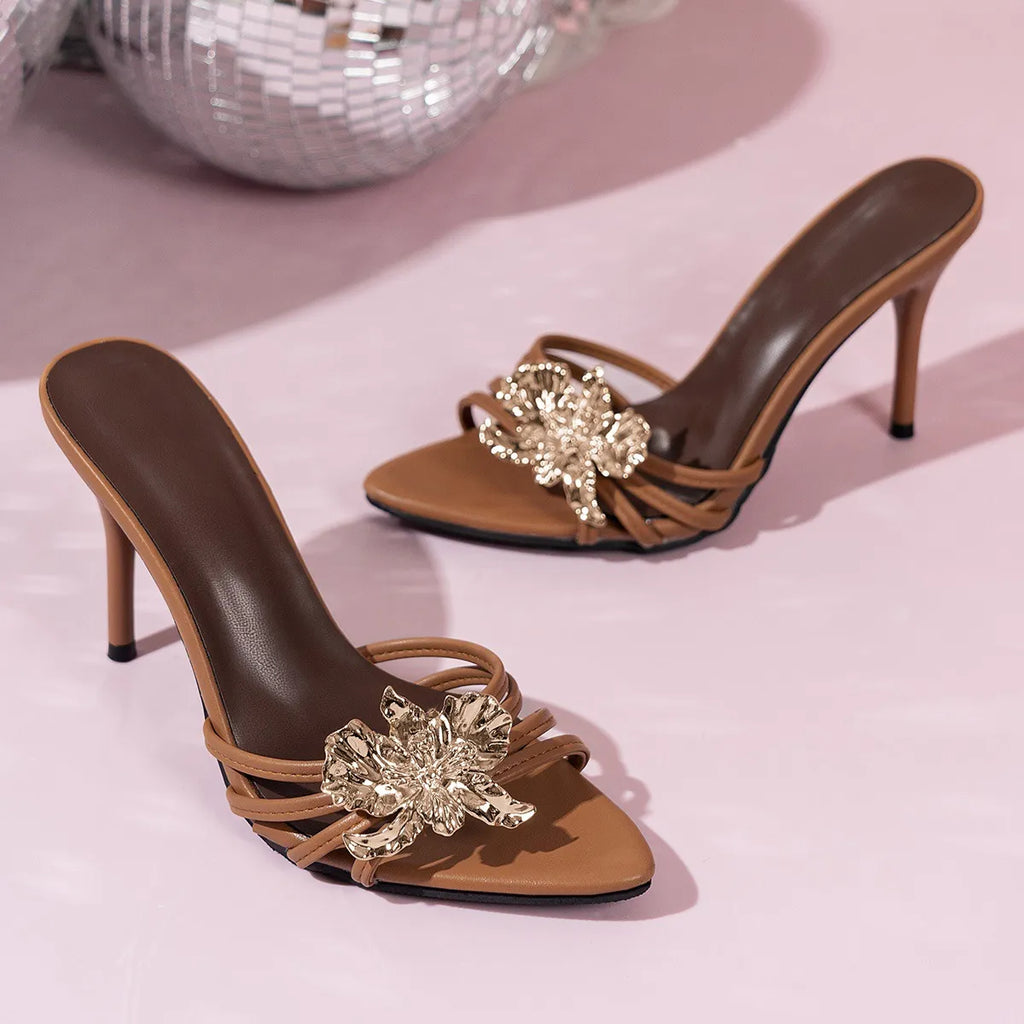 Peep Toe High Heel Sandals