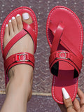 Toe Loop Flats Sandals