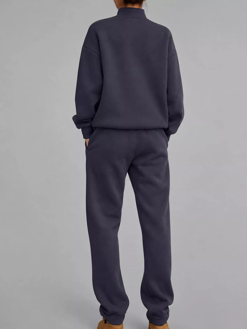 Half-Zip Sweatshirt and Joggers Set