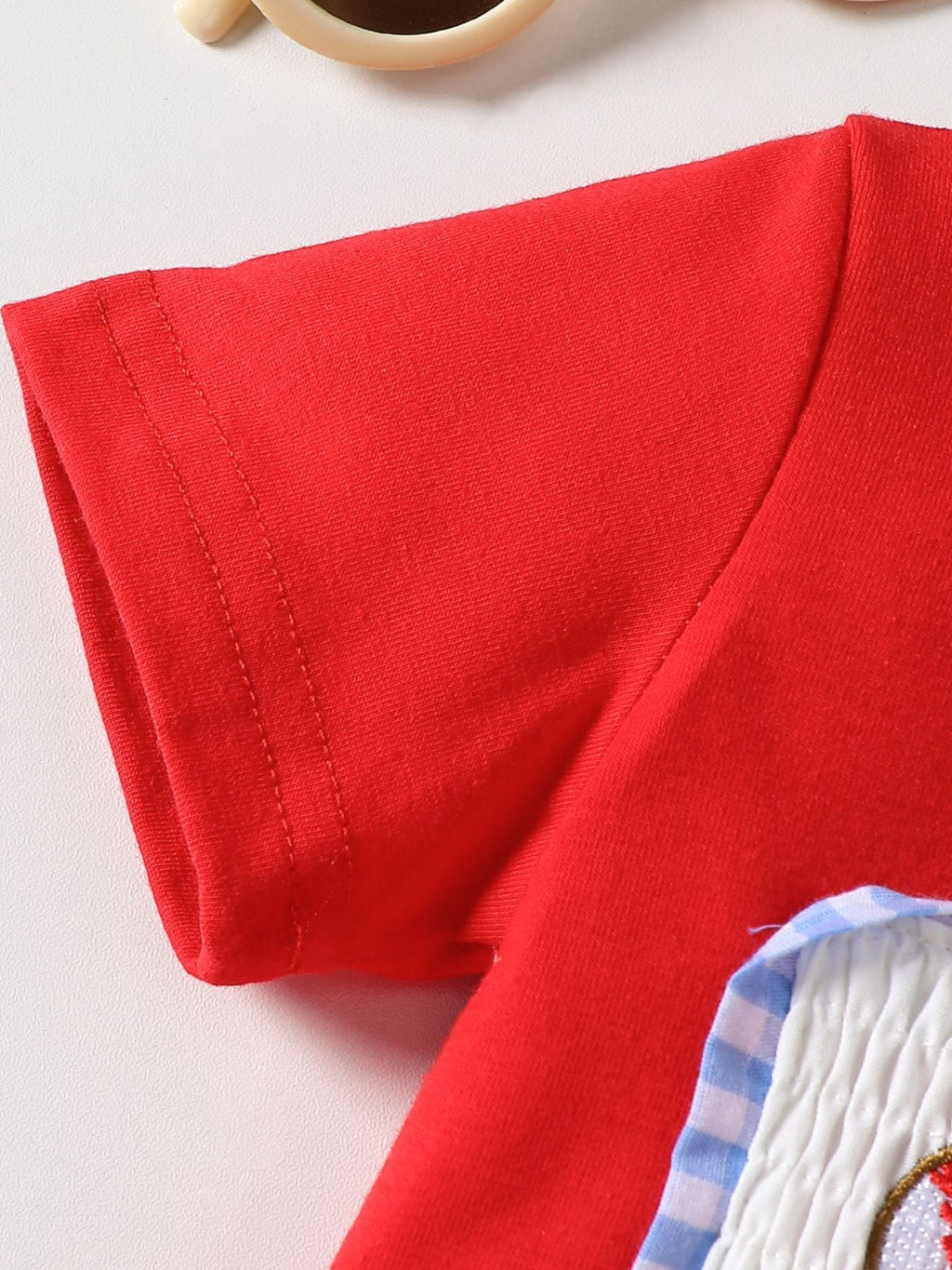 Children's Baseball Graphic Tee & Gingham Shorts Set