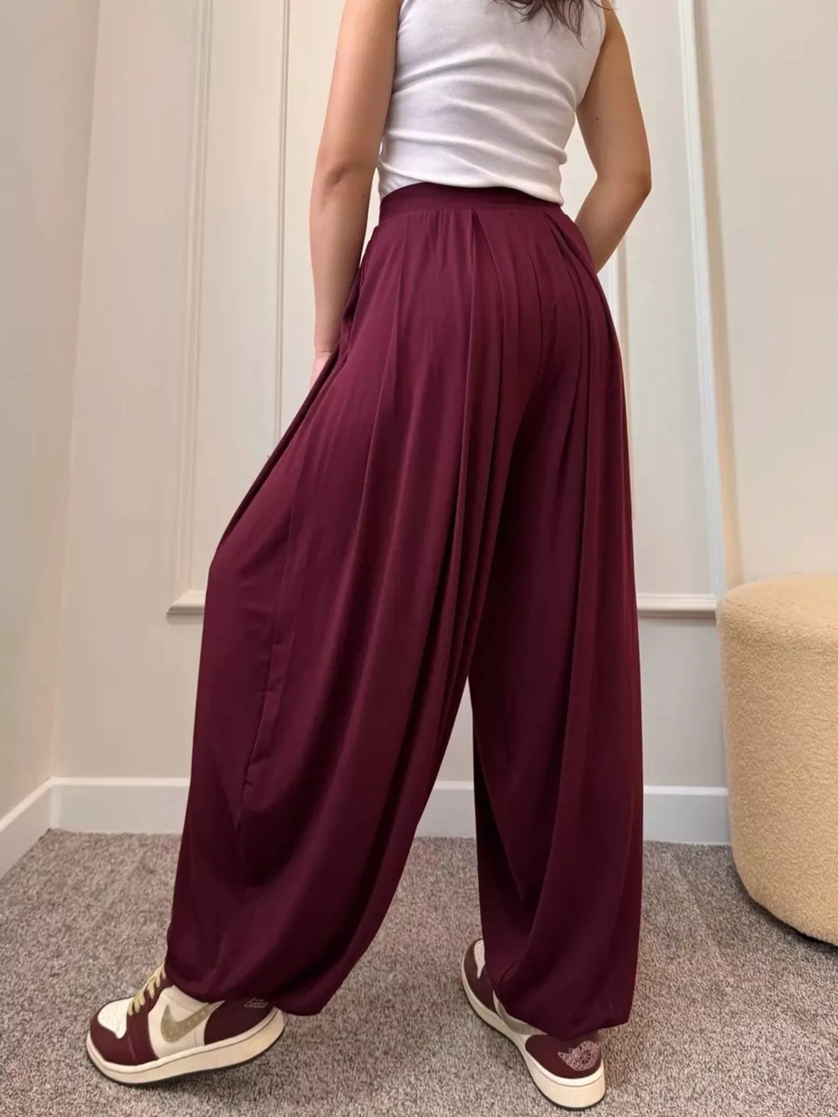High-Waisted Wide-Leg Pants