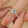 1 Carat 925 Sterling Silver Moissanite Ring