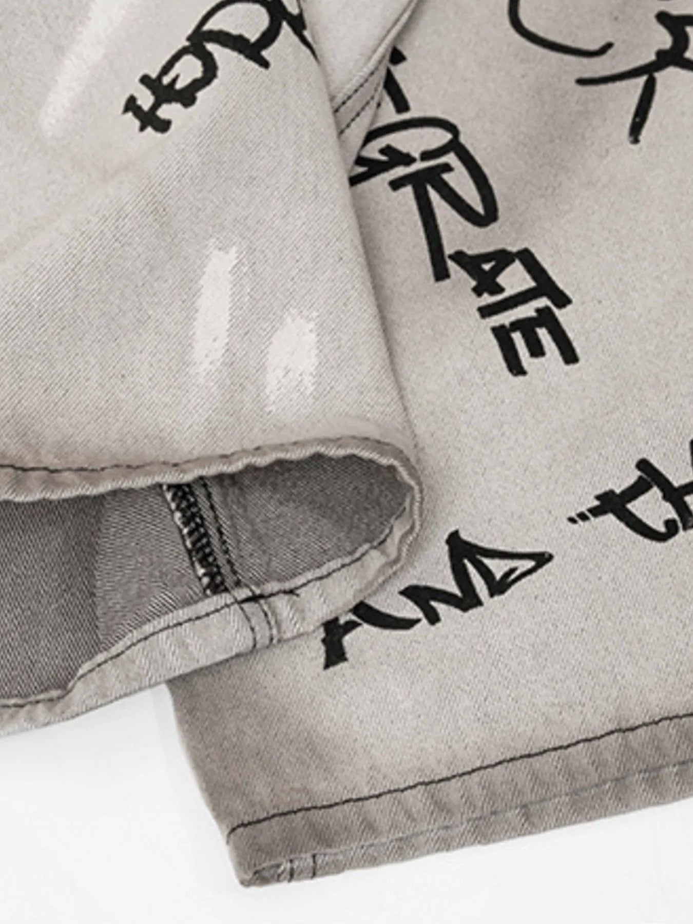 Men's Graffiti Art Loose Fit Jeans