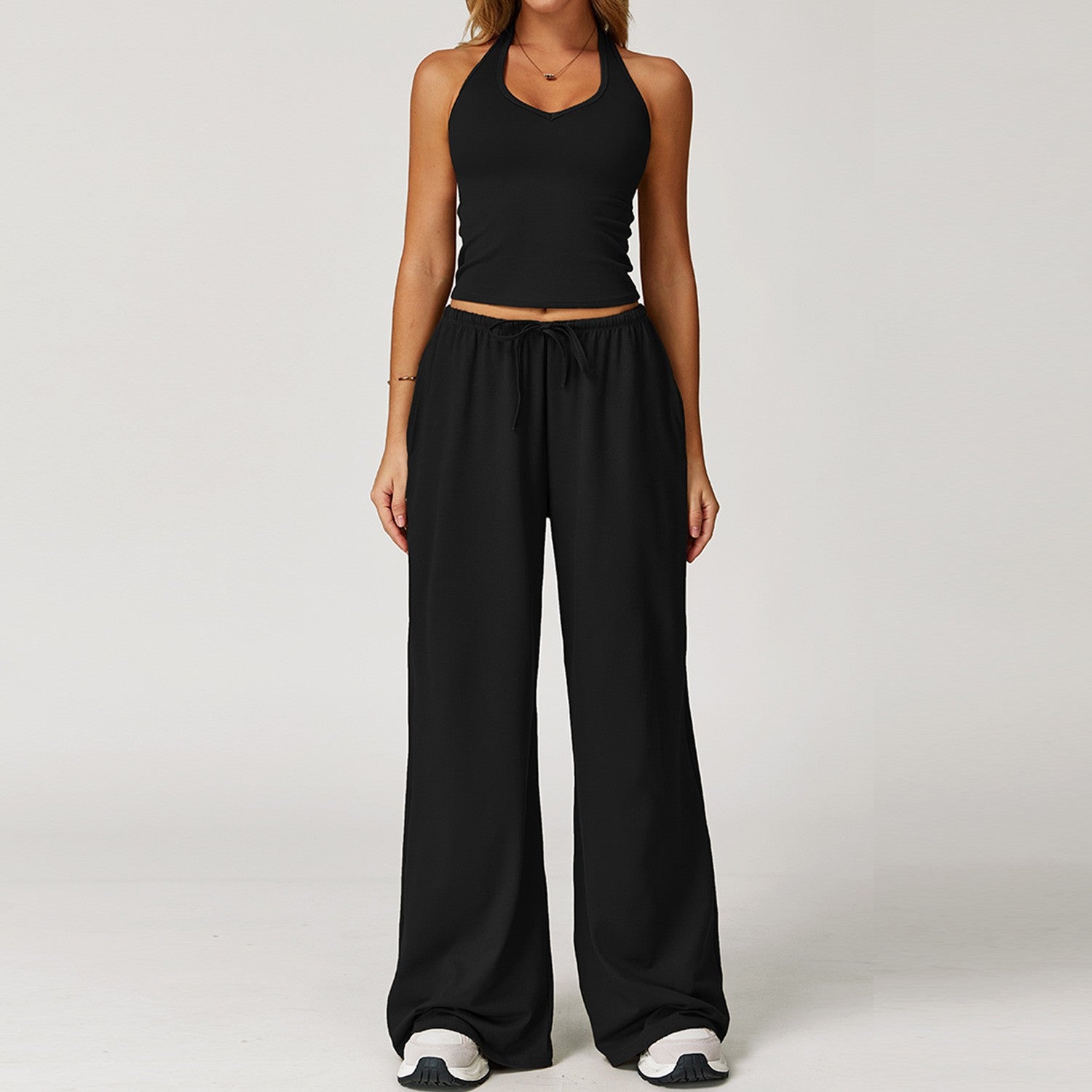 Yoga Set Quick-Drying Back-Smoothing Halter-Neck Sports Outfit