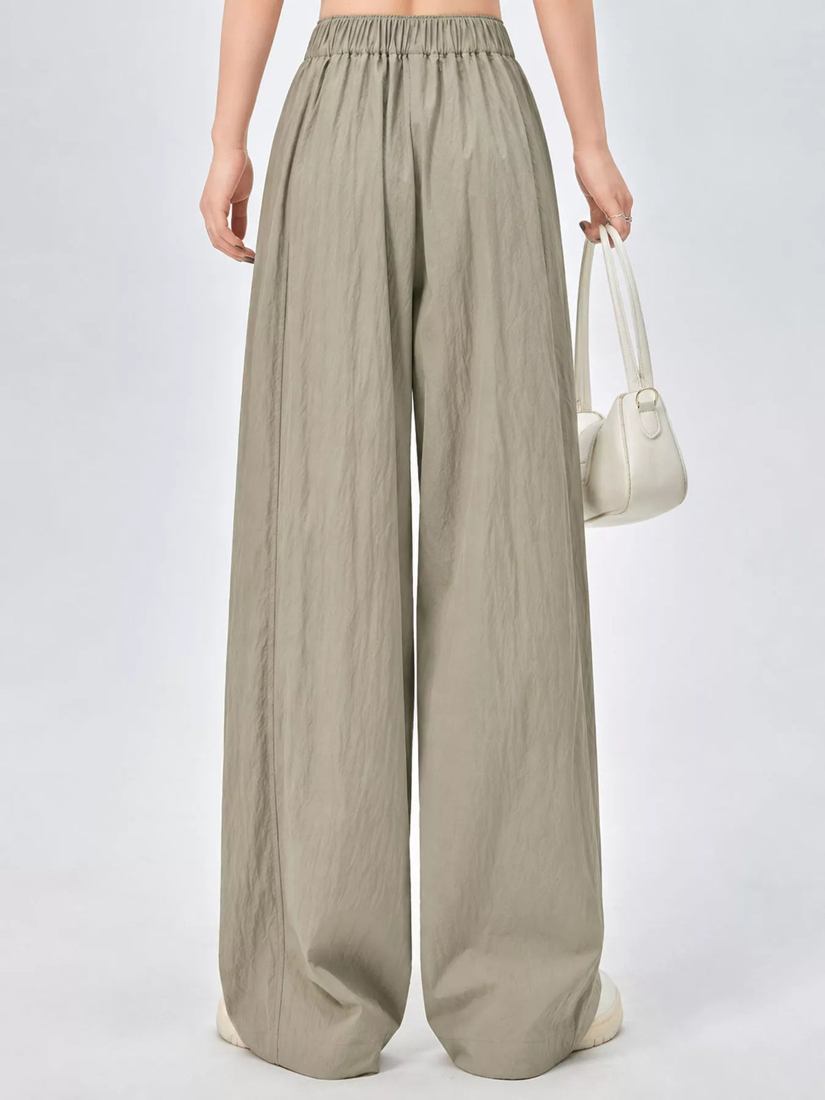 High-Waisted Loose Fit Wide-Leg Casual Pants