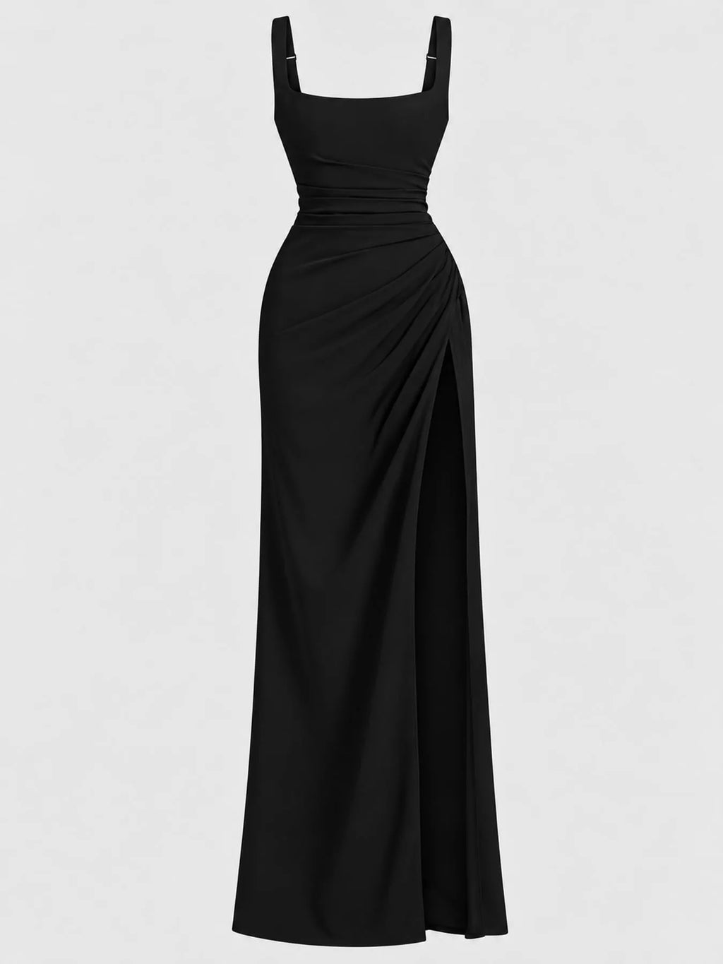 Sleeveless High-Slit Evening Maxi Dress