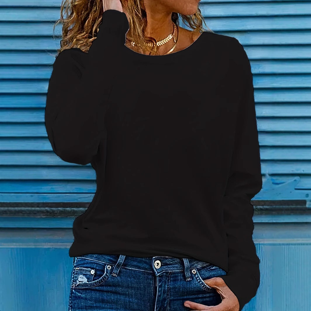 FallWinter Fashion Casual Crew-neck Long-sleeve