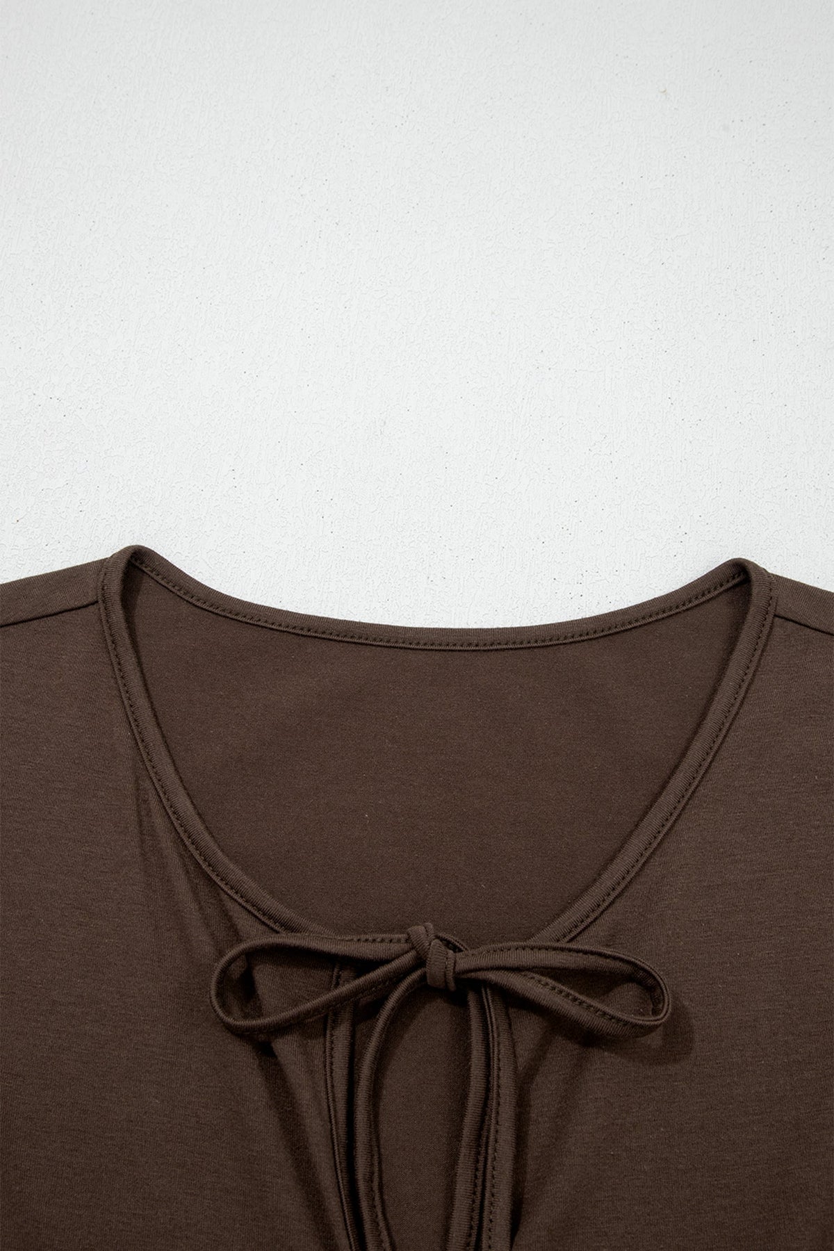 Plus Size Solid Bow-Tie Peplum Tank Top