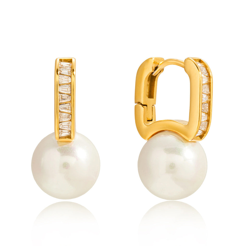 Resin Pearl Drop Earrings Collection