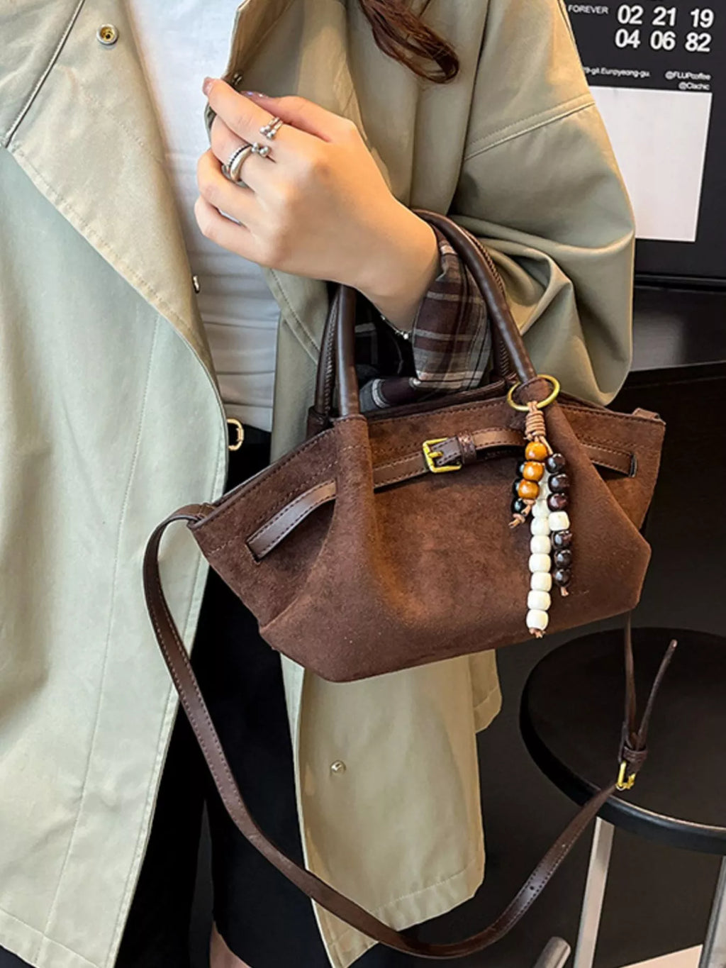 Buckle Decor Tote Bag