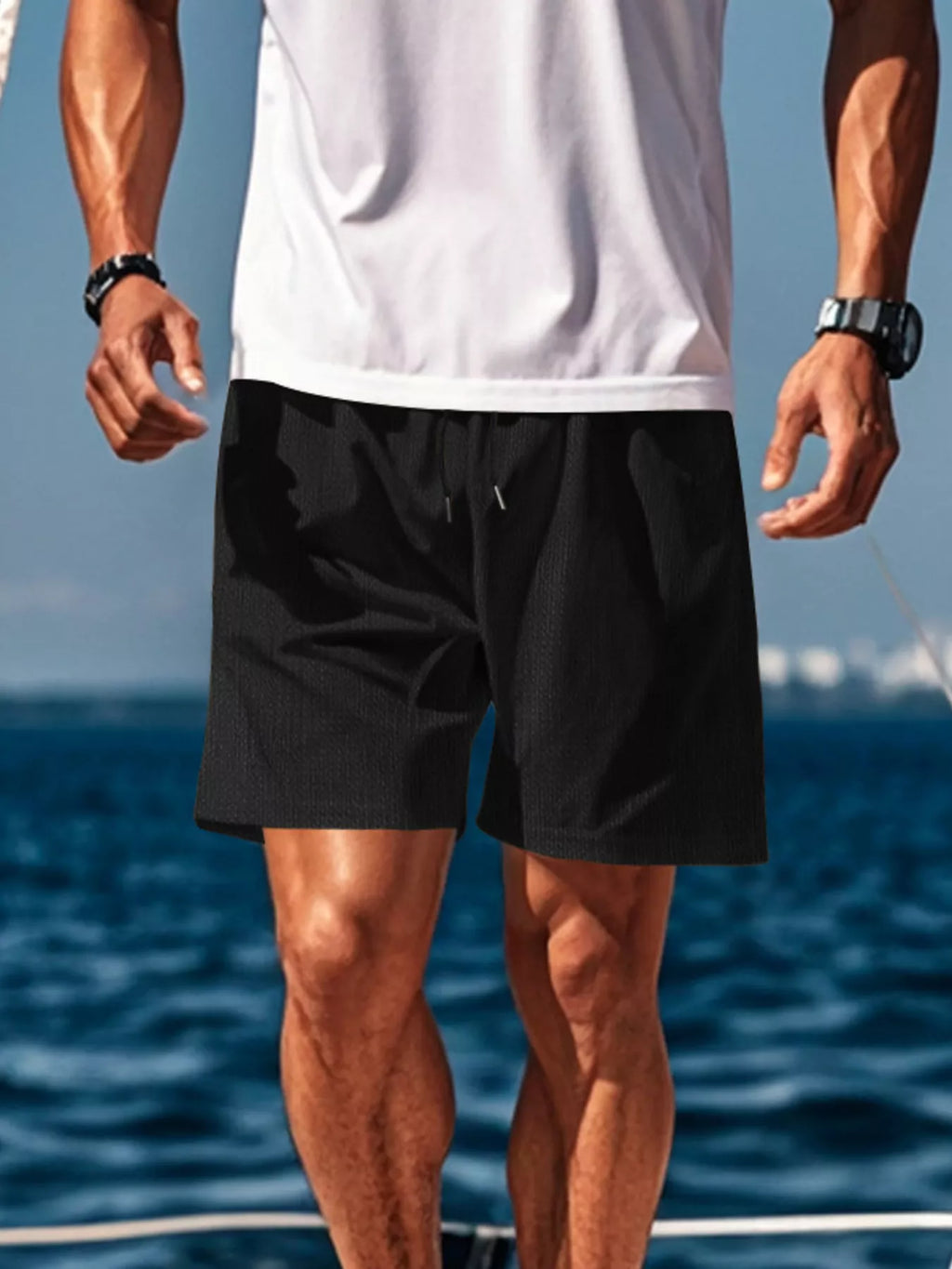 Men's Drawstring Causal Shorts