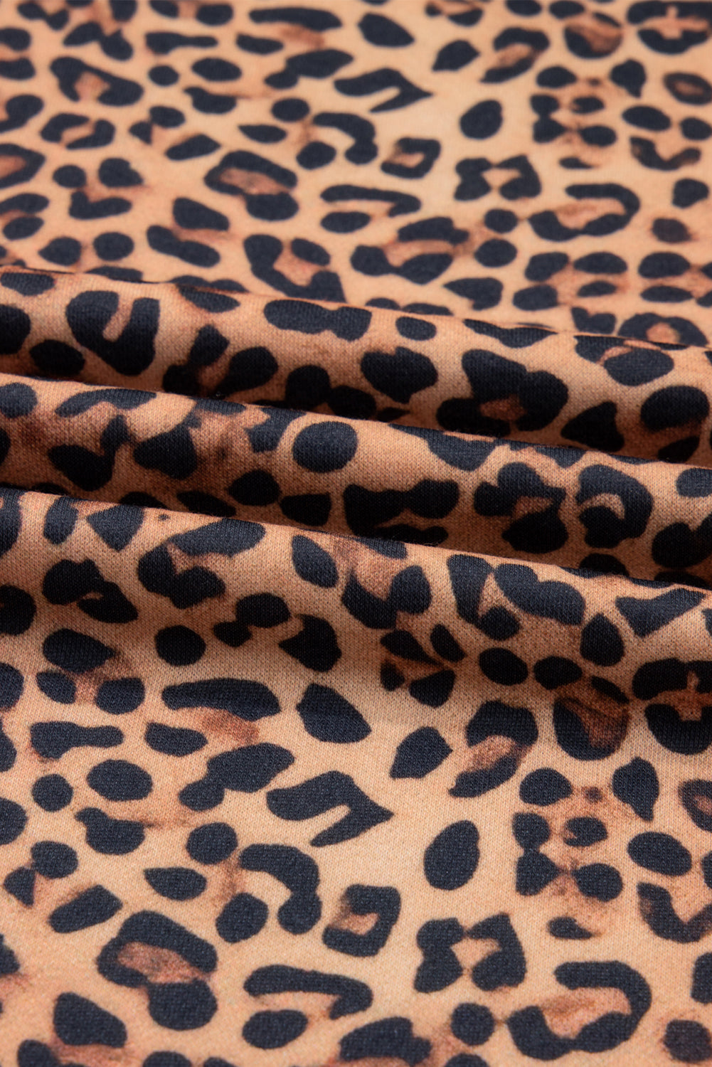 Leopard Bow Embroidered Pullover and Pants Set