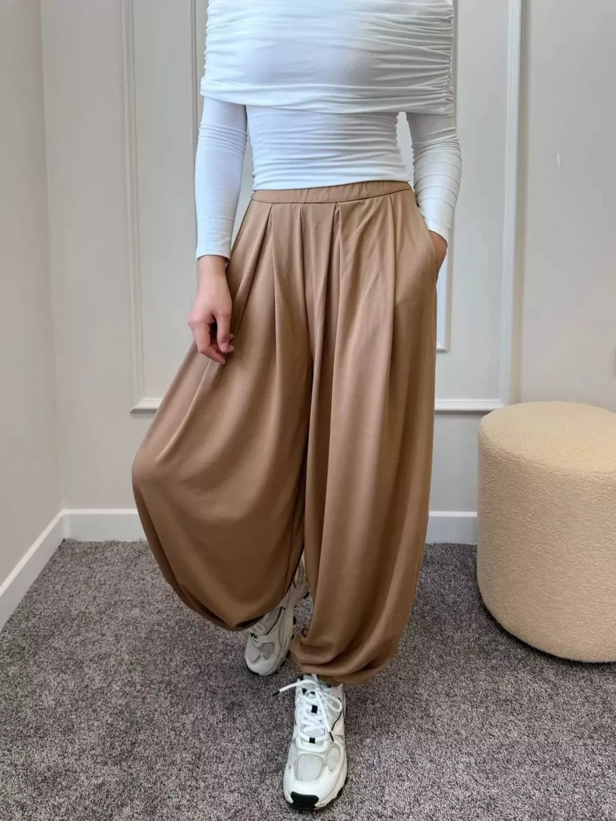 High-Waisted Wide-Leg Pants