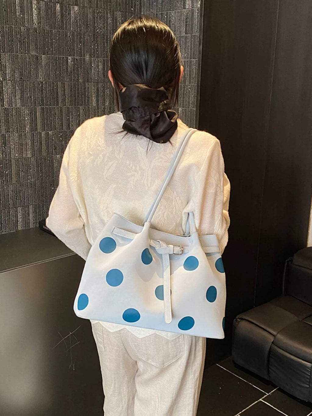 Polka Dot Shoulder Bag
