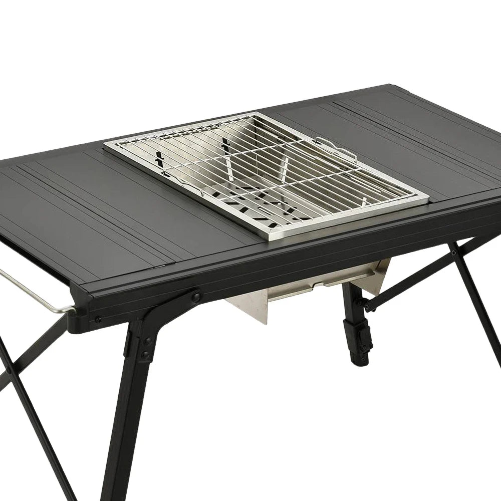 Pandatour Outdoor Camping IGT BBQ Folding High Firepower Stainless Steel Grill Barbecue  Picnic Grill Stand Easy Equiped
