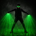 Green Red Laser Gloves LED Glasses Set Rave Light Show Gloves Cyberpunk DJ Stage Costume Party Dance Performance Props