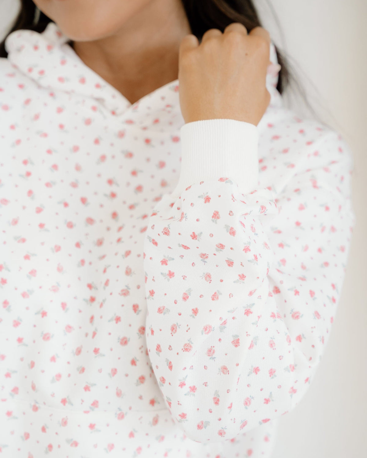 Rose Hoodie Sheath Sweatpants Set