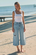 *HYBRID STYLE* ULTRA HIGH RISE RELAXED JORT JEANS