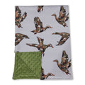 Camo duck green hunting fall baby boys blanket
