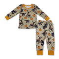 Long sleeves deer duck turkey pumpkin boy fall pajamas