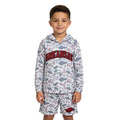 Long sleeves grey camo hoodie hog shorts boys team outfits