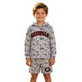 Long sleeves grey camo G hoodie shorts boys team outfits