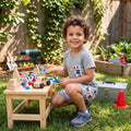Grey short sleeves pocket top tools shorts boys outfit