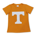 Short sleeves orange T kids boys team shirt