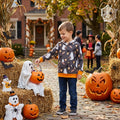 Long sleeves ghost candy corn kids boys hoodie