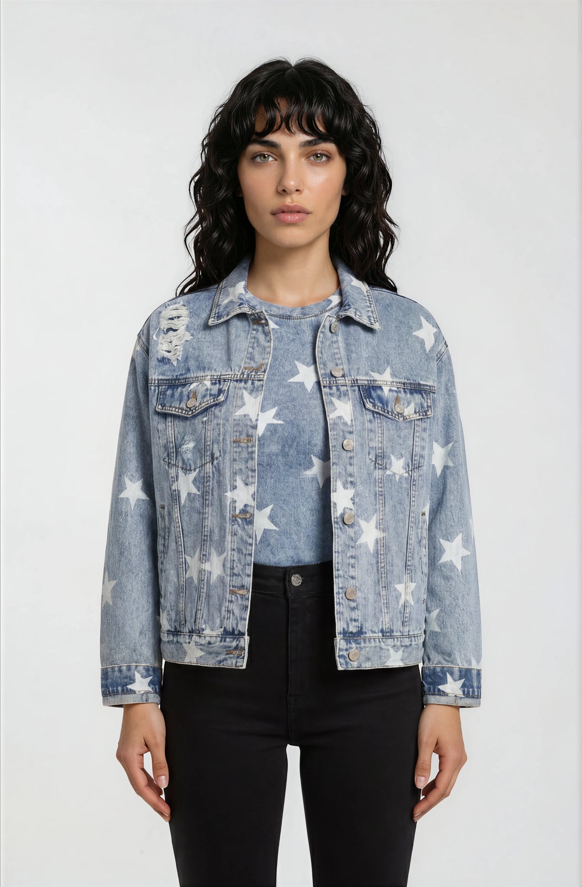 Washed Star Denim Jacket