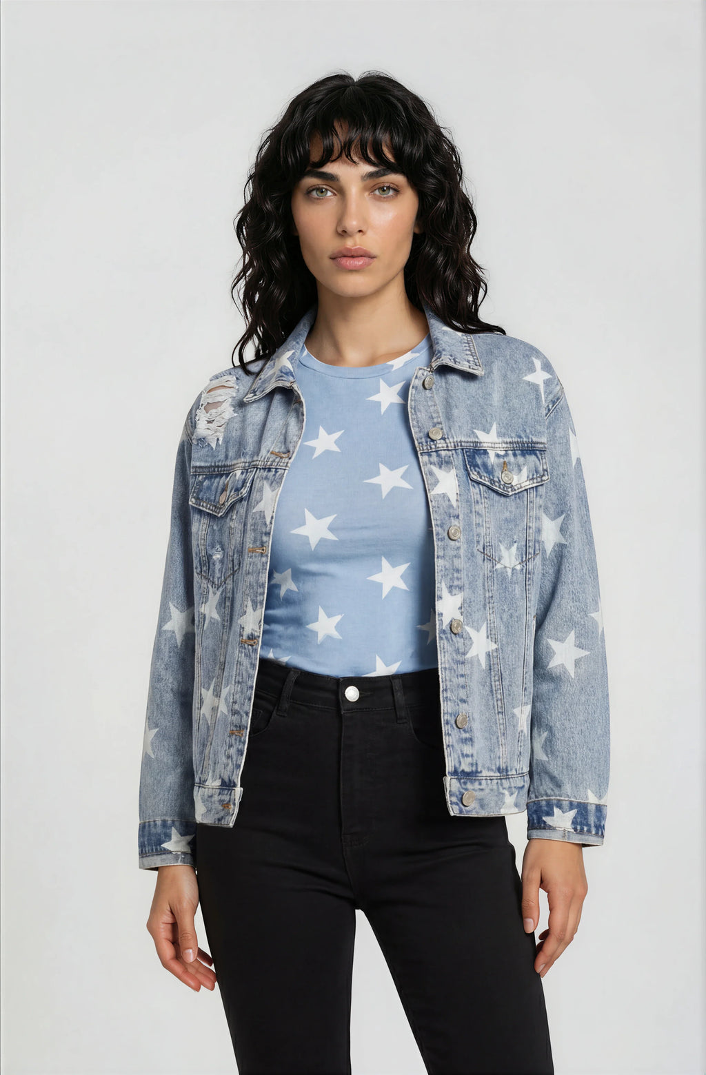 Washed Star Denim Jacket