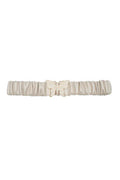 Rhinestone Pave Butterfly Ruched Elastic Back Belt