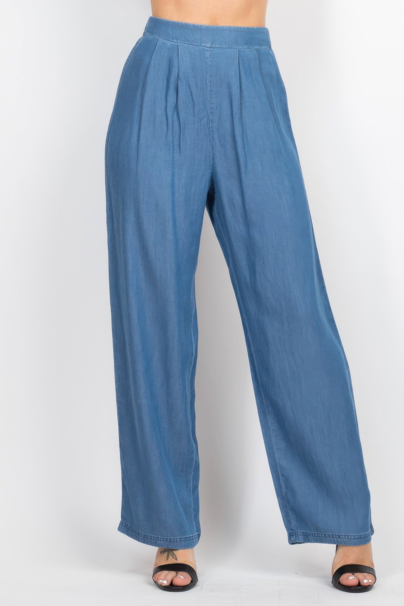 Tube Tied Top & Wide Pants Set