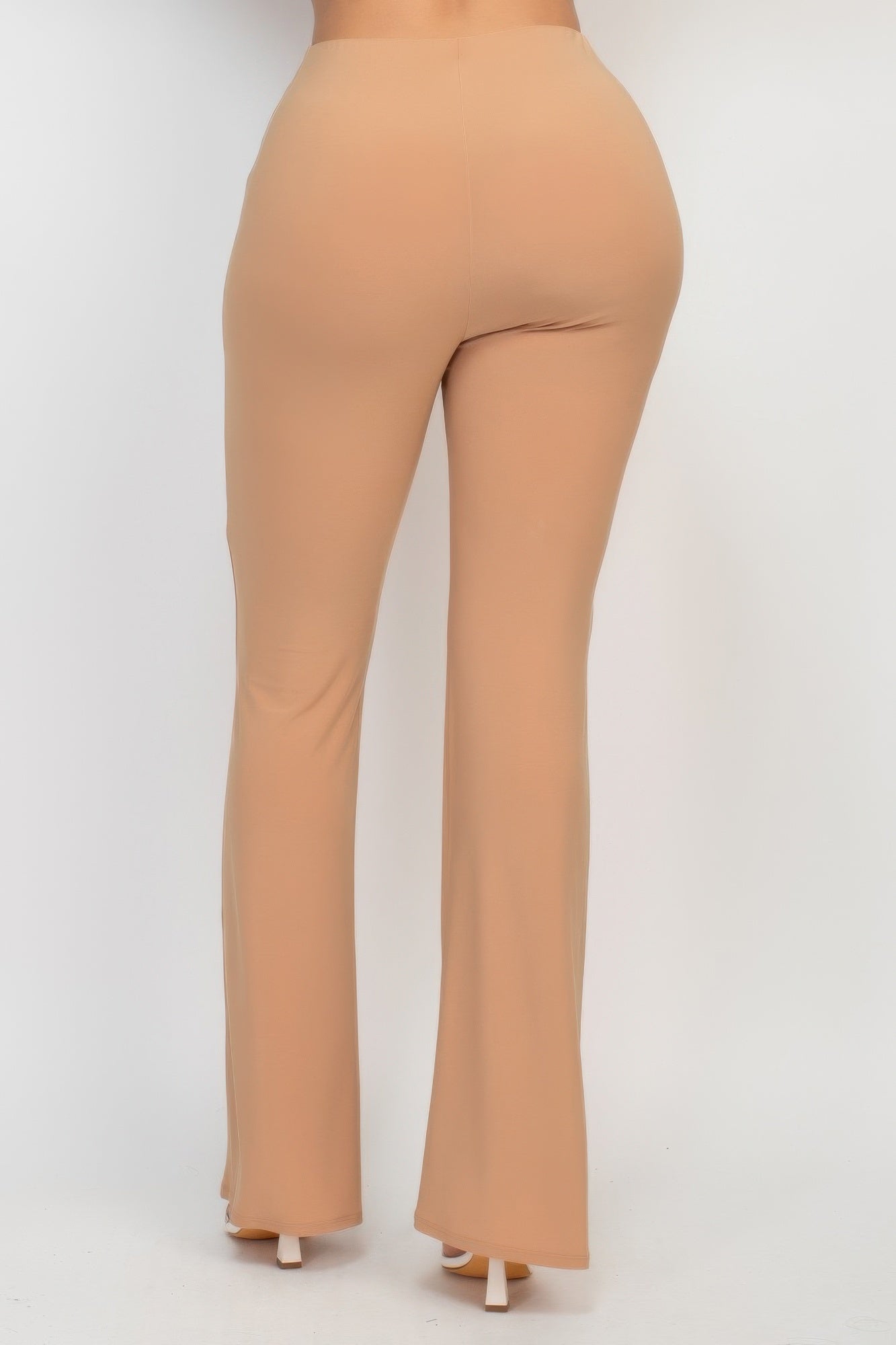 Fit And Flare Elastic Casual Pants