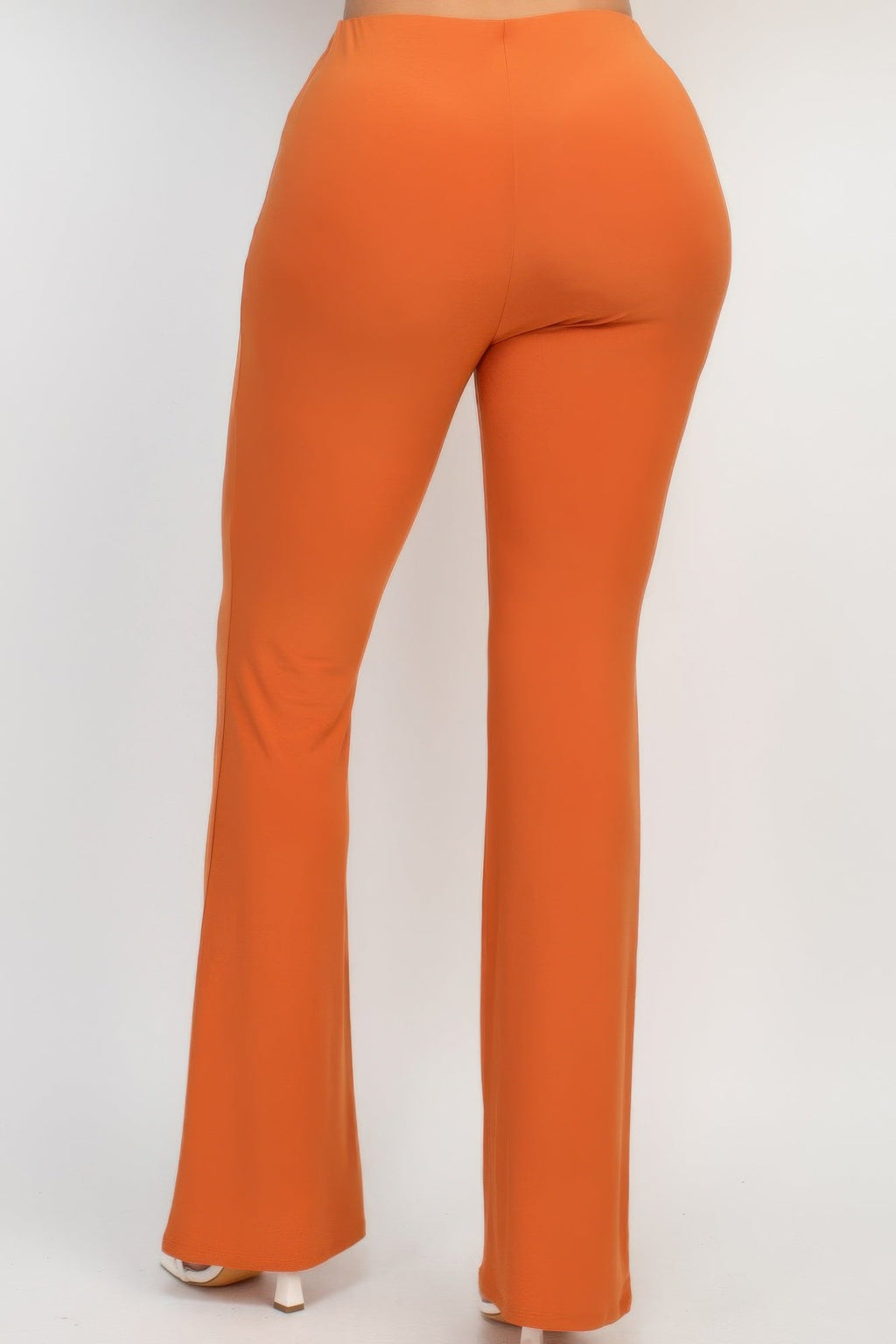 Fit And Flare Elastic Casual Pants