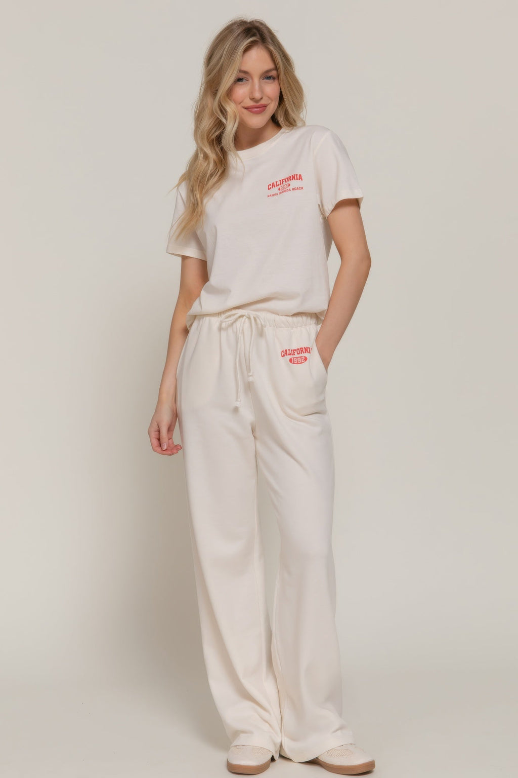 Waistband Print Detail Sweatpants