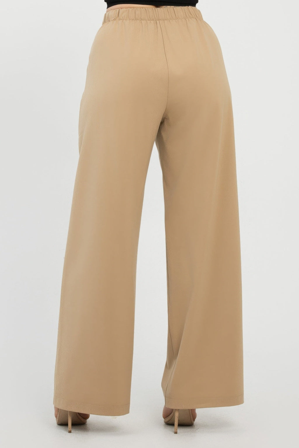 Front Button Fold-over Inside Zipper Pants