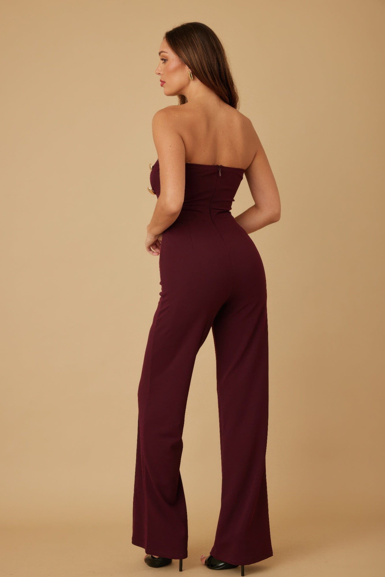Multi Flat Mirror Stone Jumpsuit