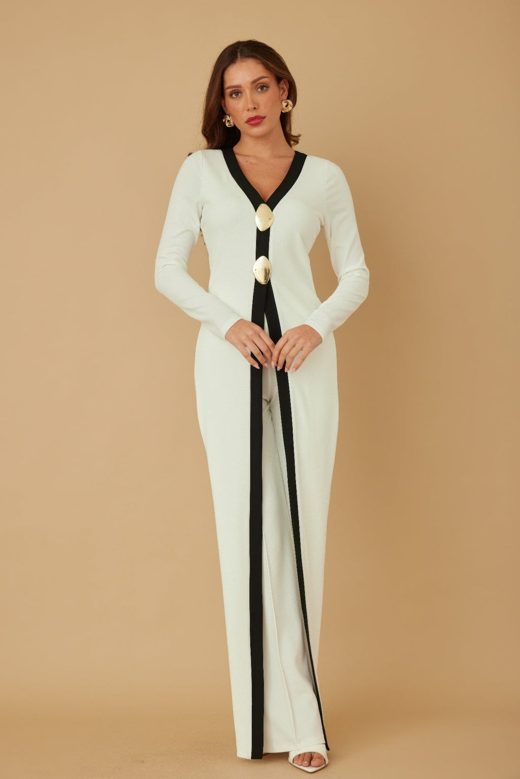 Mirror Stone Long Layer Jumpsuit