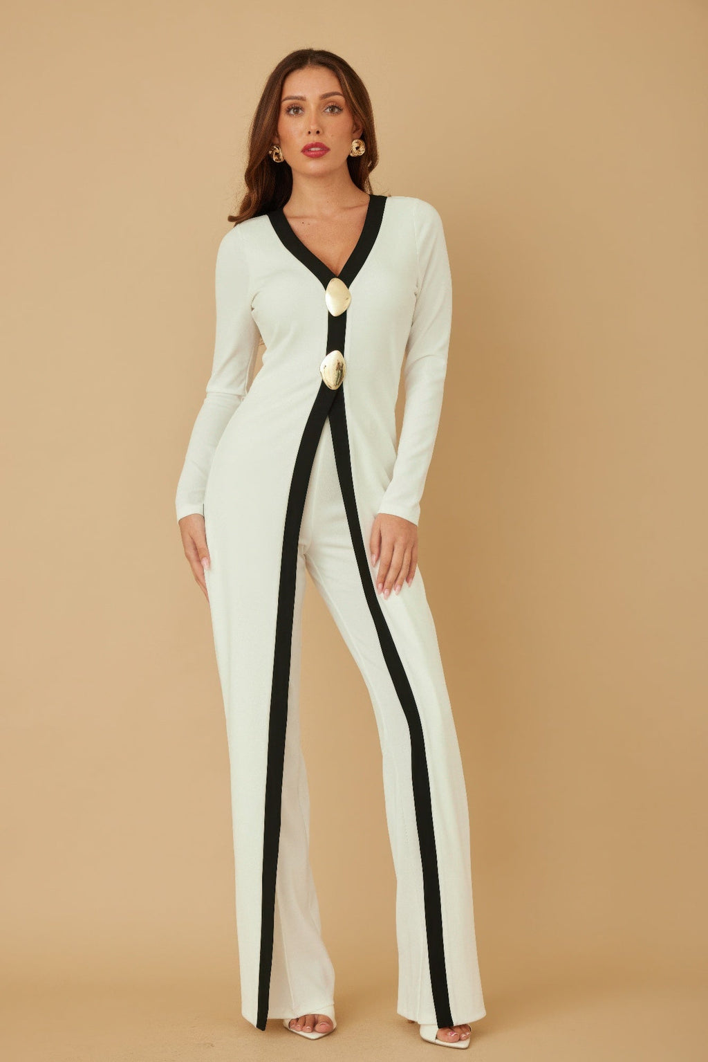 Mirror Stone Long Layer Jumpsuit
