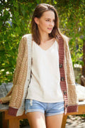 Knit Color Block Cardigan