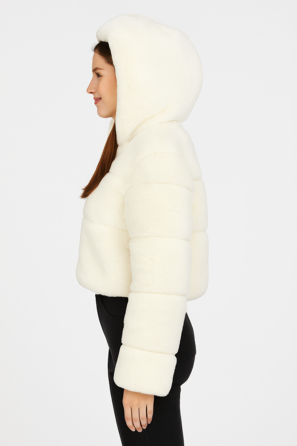 Faux Fur Hooded Jacket