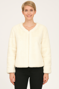 Faux Fur Trim Cape